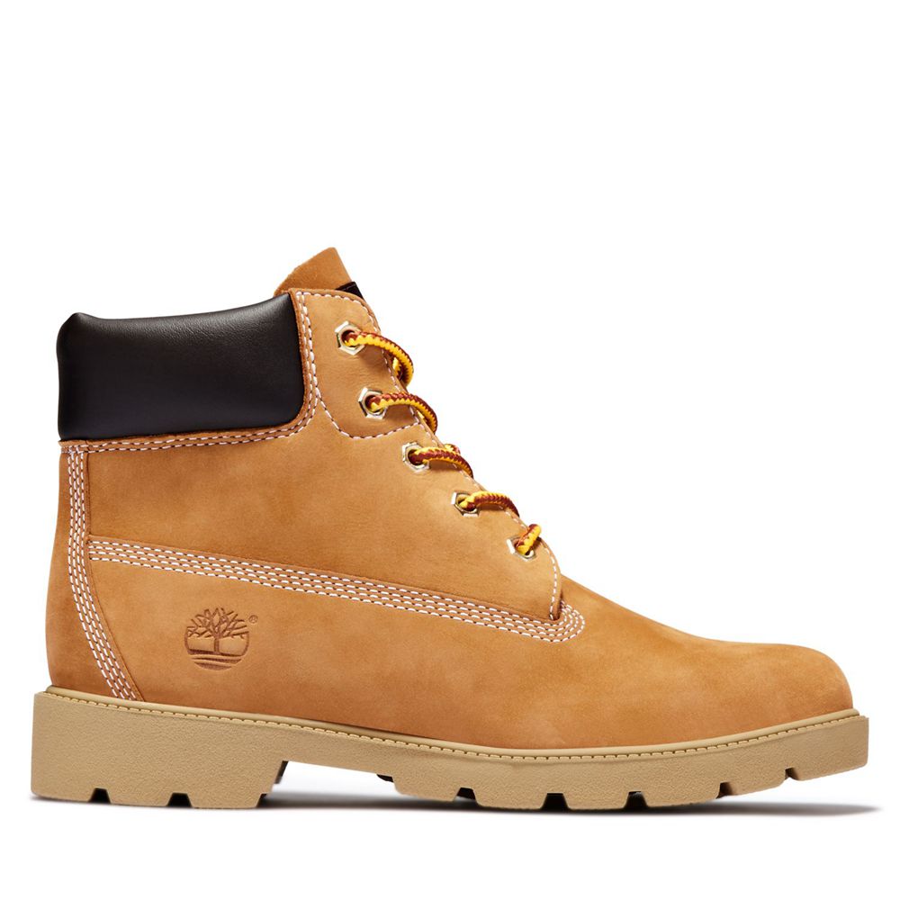 Bocanci 6-Inch Timberland Copii Maro/Negrii - Junior Classic Waterproof - Romania - BZTAQR419